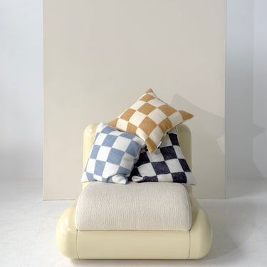Black & White Checkerboard Cushion Cover by Maison Deux, photo 2