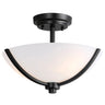 Maxim Lighting Deven 3-Light Semi-Flush Mount Black