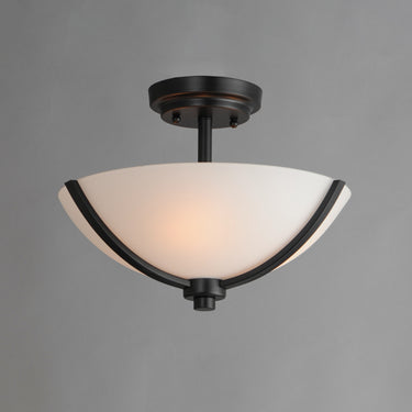 Maxim Lighting Deven 3-Light Semi-Flush Mount Black