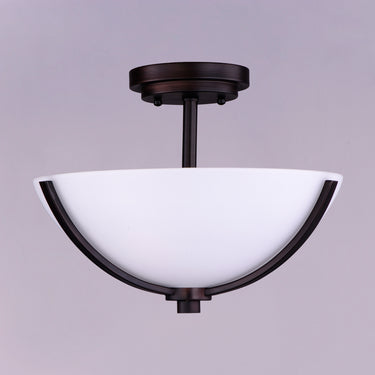 Maxim Lighting Deven 3-Light Semi-Flush Mount Oil Rubbed Bronze