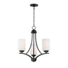 Maxim Lighting Deven 3-Light Chandelier Black