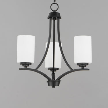 Maxim Lighting Deven 3-Light Chandelier Black