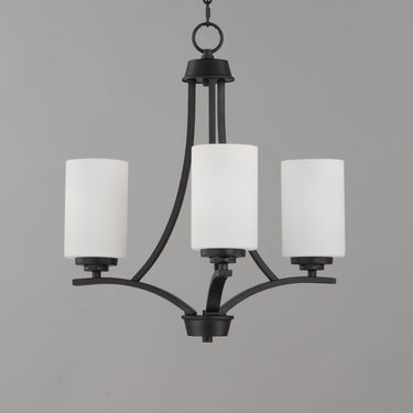 Maxim Lighting Deven 3-Light Chandelier Black