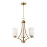 Maxim Lighting Deven 3-Light Chandelier Satin Brass