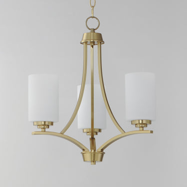 Maxim Lighting Deven 3-Light Chandelier Satin Brass