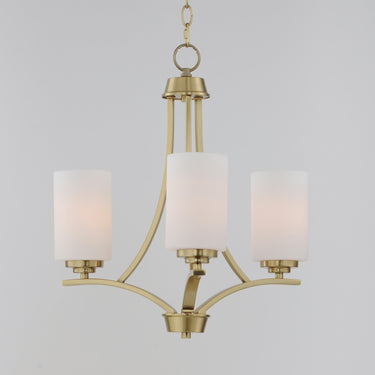 Maxim Lighting Deven 3-Light Chandelier Satin Brass
