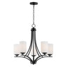 Maxim Lighting Deven 5-Light Chandelier Black