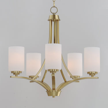 Maxim Lighting Deven 5-Light Chandelier Satin Brass