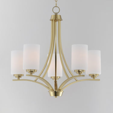 Maxim Lighting Deven 5-Light Chandelier Satin Brass