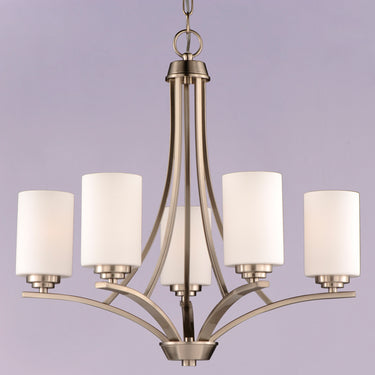 Maxim Lighting Deven 5-Light Chandelier Satin Nickel