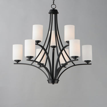 Maxim Lighting Deven 9-Light Chandelier Black