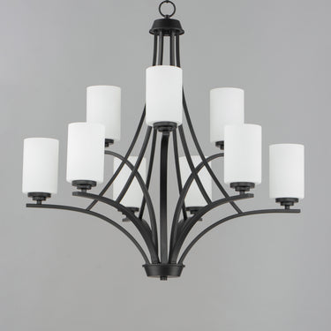 Maxim Lighting Deven 9-Light Chandelier Black