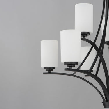 Maxim Lighting Deven 9-Light Chandelier Black