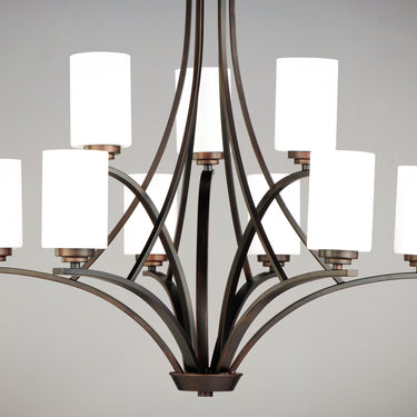 Maxim Lighting Deven 9-Light Chandelier Oil Rubbed Bronze