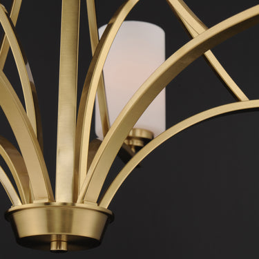 Maxim Lighting Deven 9-Light Chandelier Satin Brass