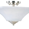 Maxim Lighting Aurora 2-Light Semi-Flush Mount Satin Nickel