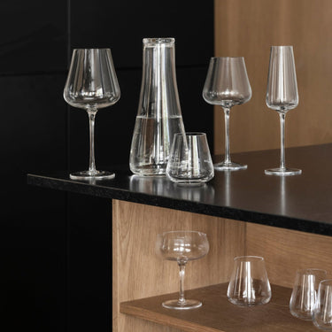 Belo Tumbler Glasses 9 5 Ounce Set Of 4 Clear Glass Blomus 64399