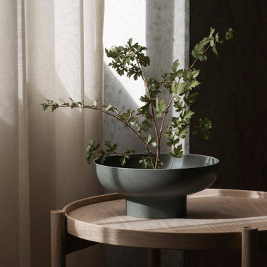 Miyabi Ceramic Vase Low Flower Grid Blomus 66629
