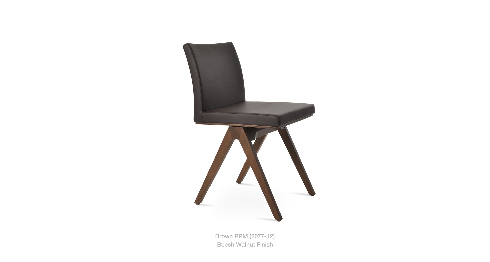Soho Concept Aria Fino Wood Dining Chair Leather | Loftmodern 7