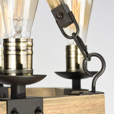 Maxim Lighting Lodge 8-Light Chandelier Weathered Oak/Bronze