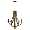 Maxim Lighting Basque 5-Light Chandelier Driftwood/Anthracite