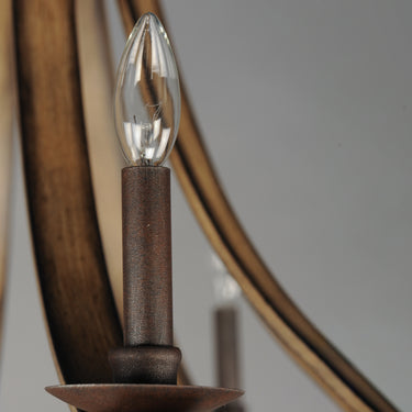Maxim Lighting Basque 5-Light Chandelier Driftwood/Anthracite