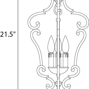 Maxim Lighting Richmond 3-Light Entry Foyer Pendant Colonial Umber