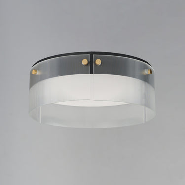 Maxim Lighting Spectre 16" Flush Mount Black/Natural Aged Brass