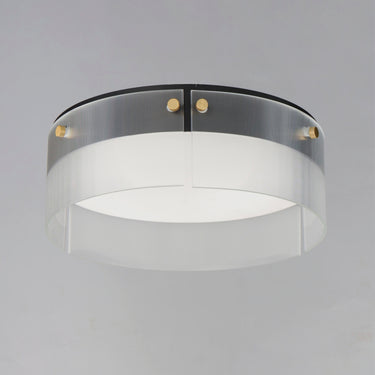 Maxim Lighting Spectre 16" Flush Mount Black/Natural Aged Brass