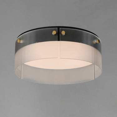 Maxim Lighting Spectre 16" Flush Mount Black/Natural Aged Brass