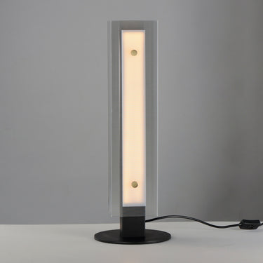 Maxim Lighting Spectre 20" Table Lamp Black/Natural Aged Brass