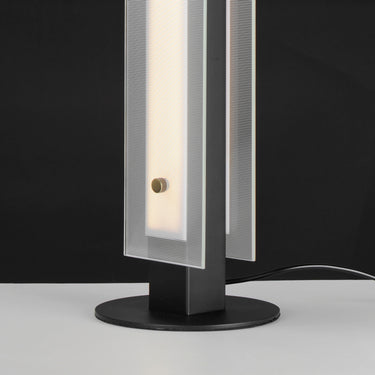Maxim Lighting Spectre 20" Table Lamp Black/Natural Aged Brass