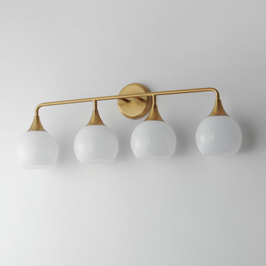 Maxim Lighting Neve 4-Light Bath Vanity Natural Aged Brass