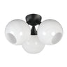 Maxim Lighting Neve 3-Light Semi Flush Black