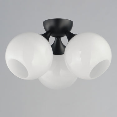 Maxim Lighting Neve 3-Light Semi Flush Black