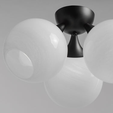 Maxim Lighting Neve 3-Light Semi Flush Black
