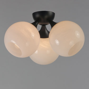 Maxim Lighting Neve 3-Light Semi Flush Black