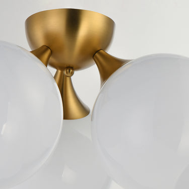 Maxim Lighting Neve 3-Light Semi Flush Natural Aged Brass