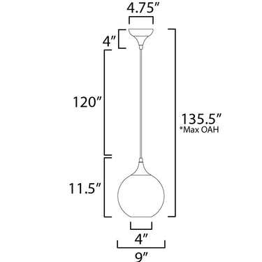 Maxim Lighting Neve Pendant Natural Aged Brass