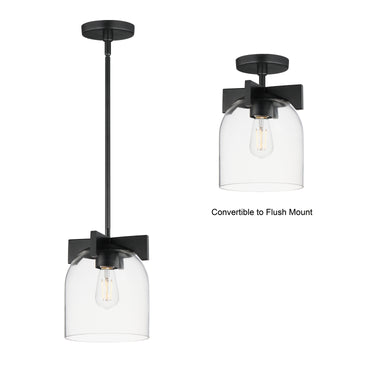 Maxim Lighting Scoop Pendant/Flush Mount Black