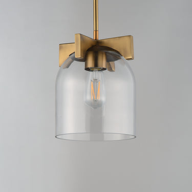 Maxim Lighting Scoop Pendant/Flush Mount Natural Aged Brass