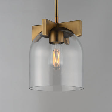 Maxim Lighting Scoop Pendant/Flush Mount Natural Aged Brass