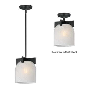 Maxim Lighting Scoop Pendant/Flush Mount Black