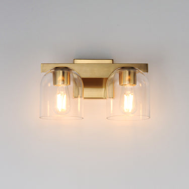 Maxim Lighting Scoop 2-Light Bath Vanity Natural Aged Brass