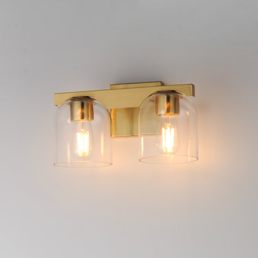 Maxim Lighting Scoop 2-Light Bath Vanity Natural Aged Brass