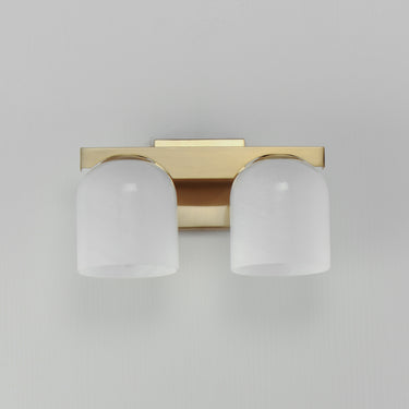 Maxim Lighting Scoop 2-Light Bath Vanity Natural Aged Brass