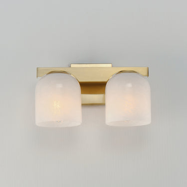 Maxim Lighting Scoop 2-Light Bath Vanity Natural Aged Brass