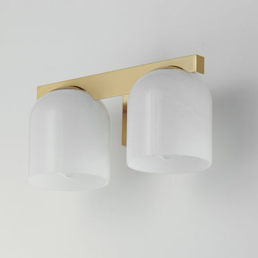 Maxim Lighting Scoop 2-Light Bath Vanity Natural Aged Brass