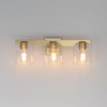 Maxim Lighting Scoop 3-Light Bath Vanity Natural Aged Brass