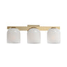 Maxim Lighting Scoop 3-Light Bath Vanity Natural Aged Brass